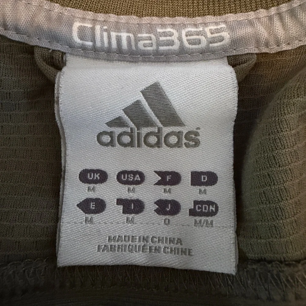 Adidas Clima365 track jacket - 3 stripes - size M - green - 2006